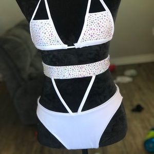 White Swarovski crystal bikini💎✨